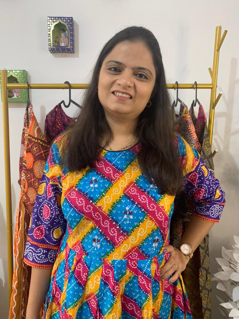 Pure cotton Bandhani Kurti