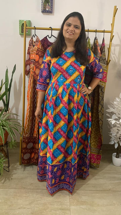 Pure cotton Bandhani Kurti